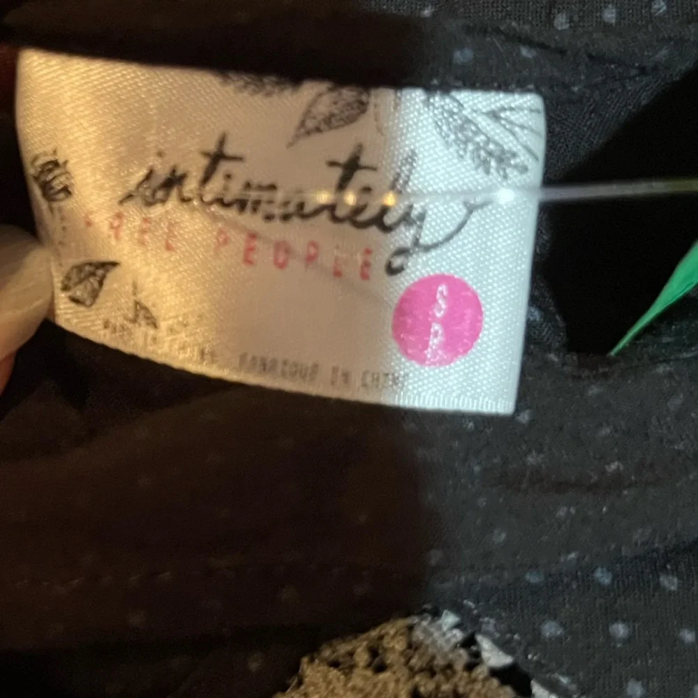 Free People Voile Trapeze Ruffle Tunic Dress black small - Picture 3 of 3